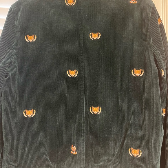 Dark Green corduroy Ralph Lauren Polo jacket with Fox and Rooster Embroidery - Picture 5 of 6